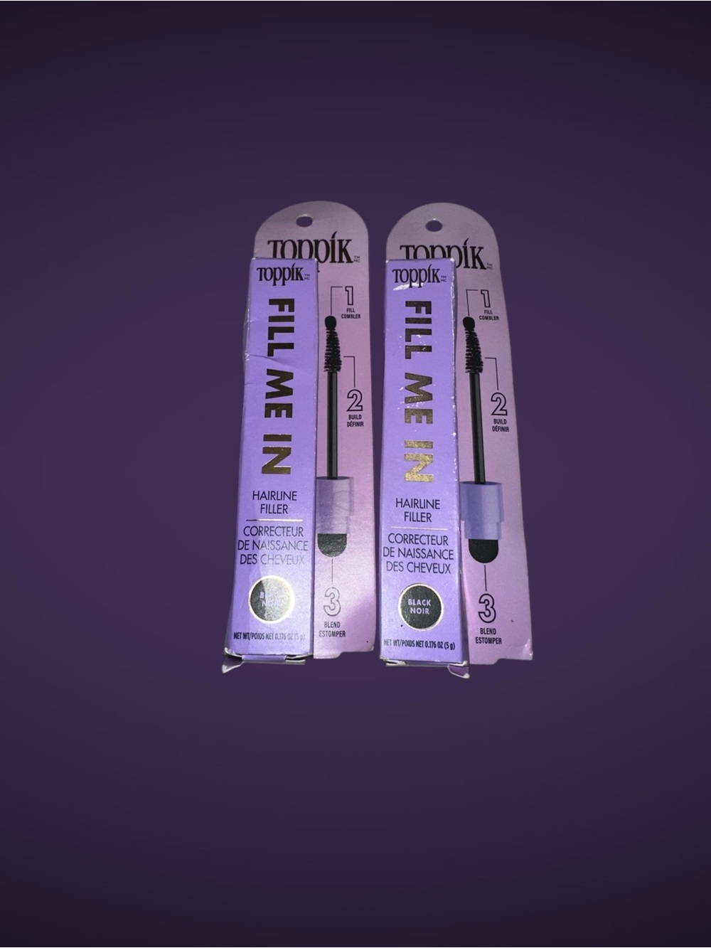 NWT Toppik Fill Me In Hairline Filler - Black